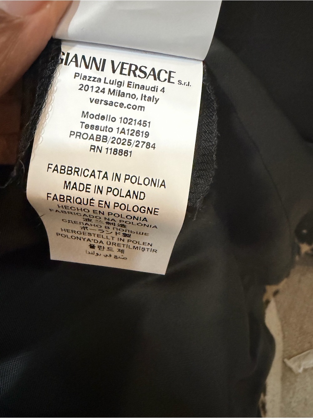 Versace Leopard Print Double-Breasted Jacket - Tan & Black with Gold Buttons - Picture 5 of 10